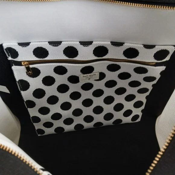 NWT Kate Spade Large Black & White Tote! Kate Spade Target! Stunning Bag! - Picture 5 of 6
